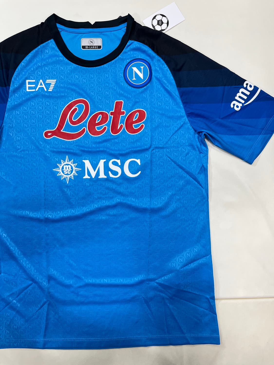 EA7 22-23 SSC 나폴리 홈 어센틱 흐비차 크바라트스켈리아 (새제 상품이미지5