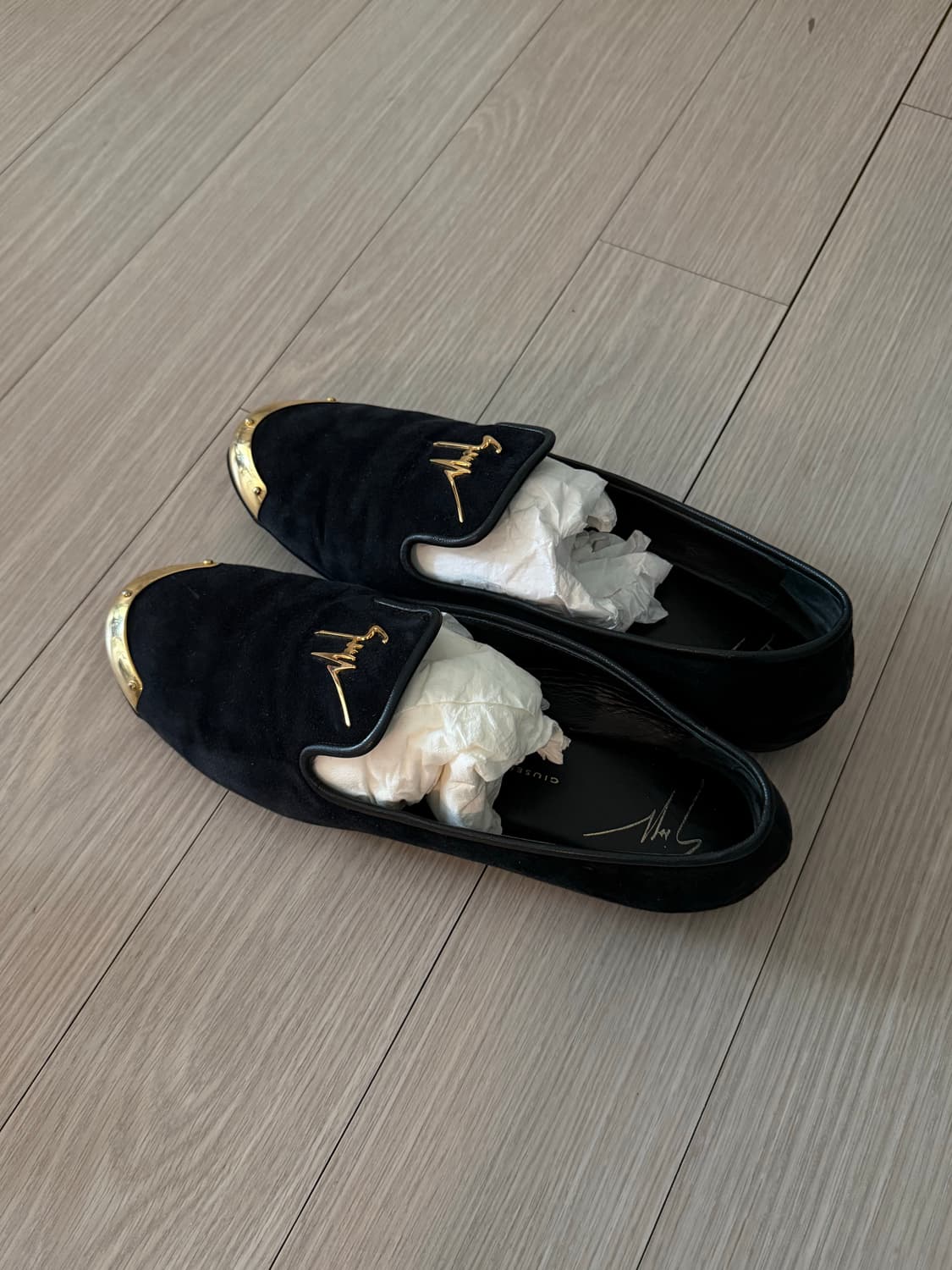 쥬세페 자노티 블랙 스웨이드 로퍼 36.5 상품이미지2