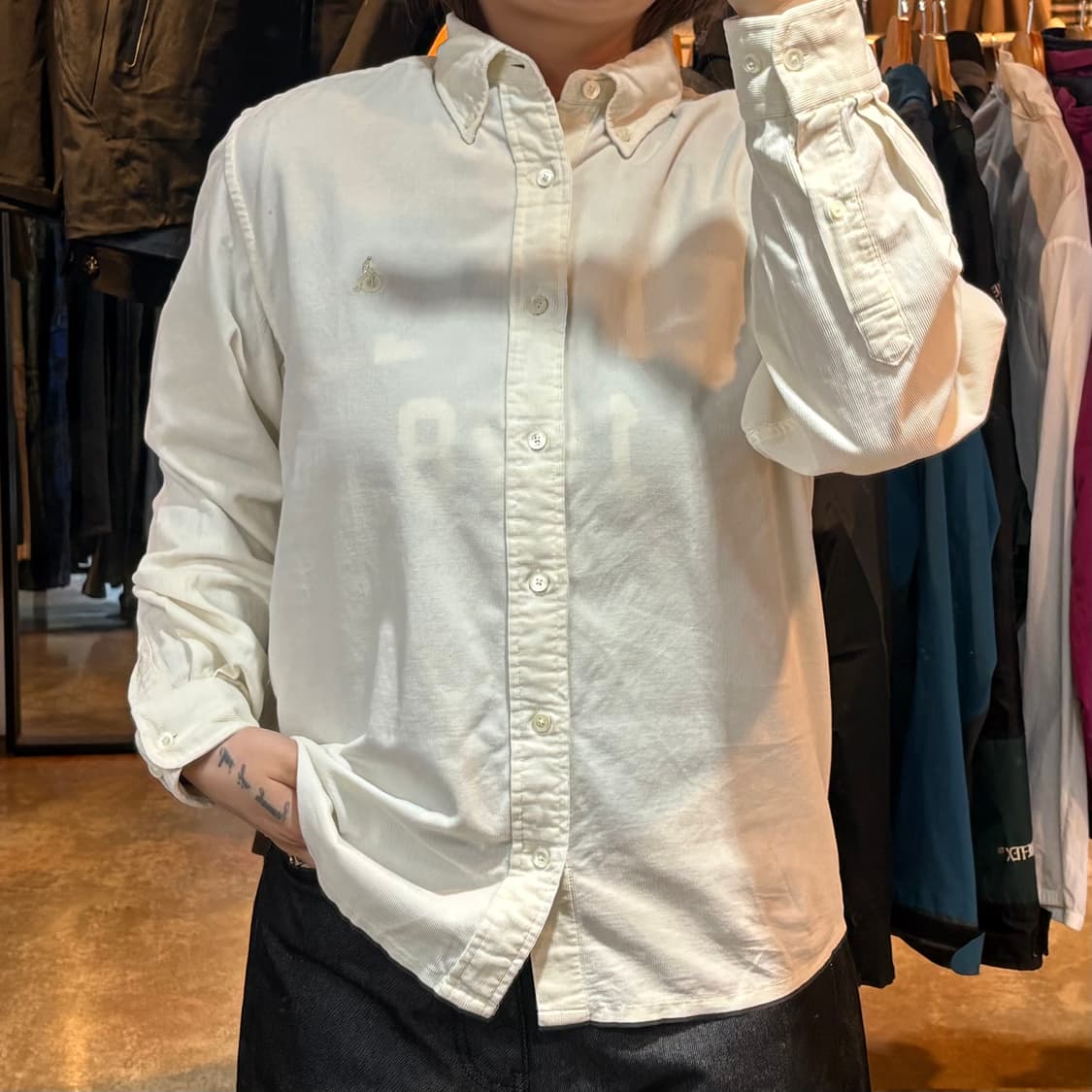 빈폴 크림 코듀로이 셔츠 상품이미지1