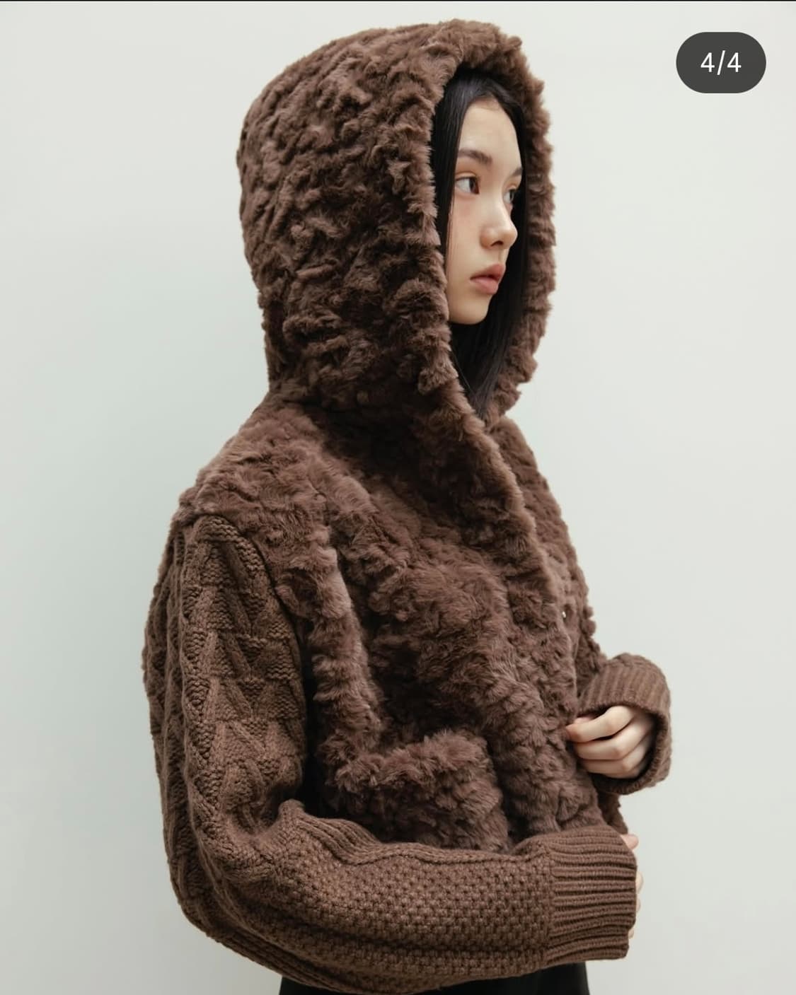 더티스 니트 퍼 무스탕 상품이미지1