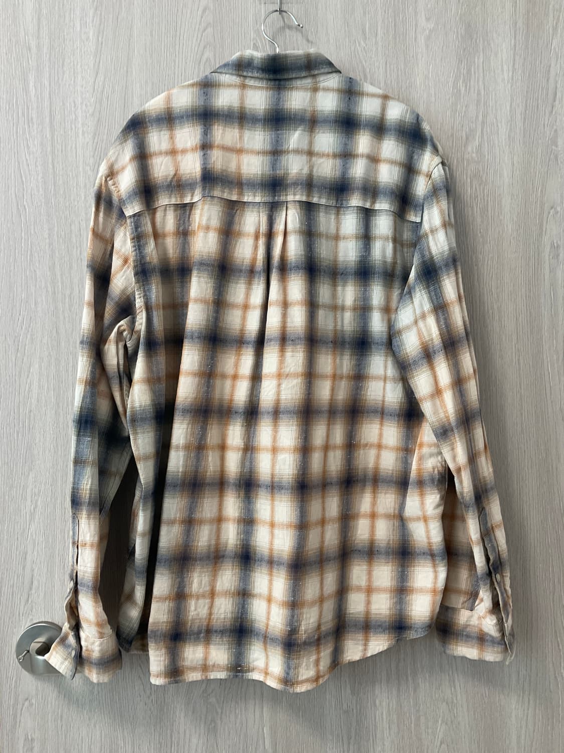 토니웩 가먼트 블리치드 체크셔츠 M(48) 상품이미지4