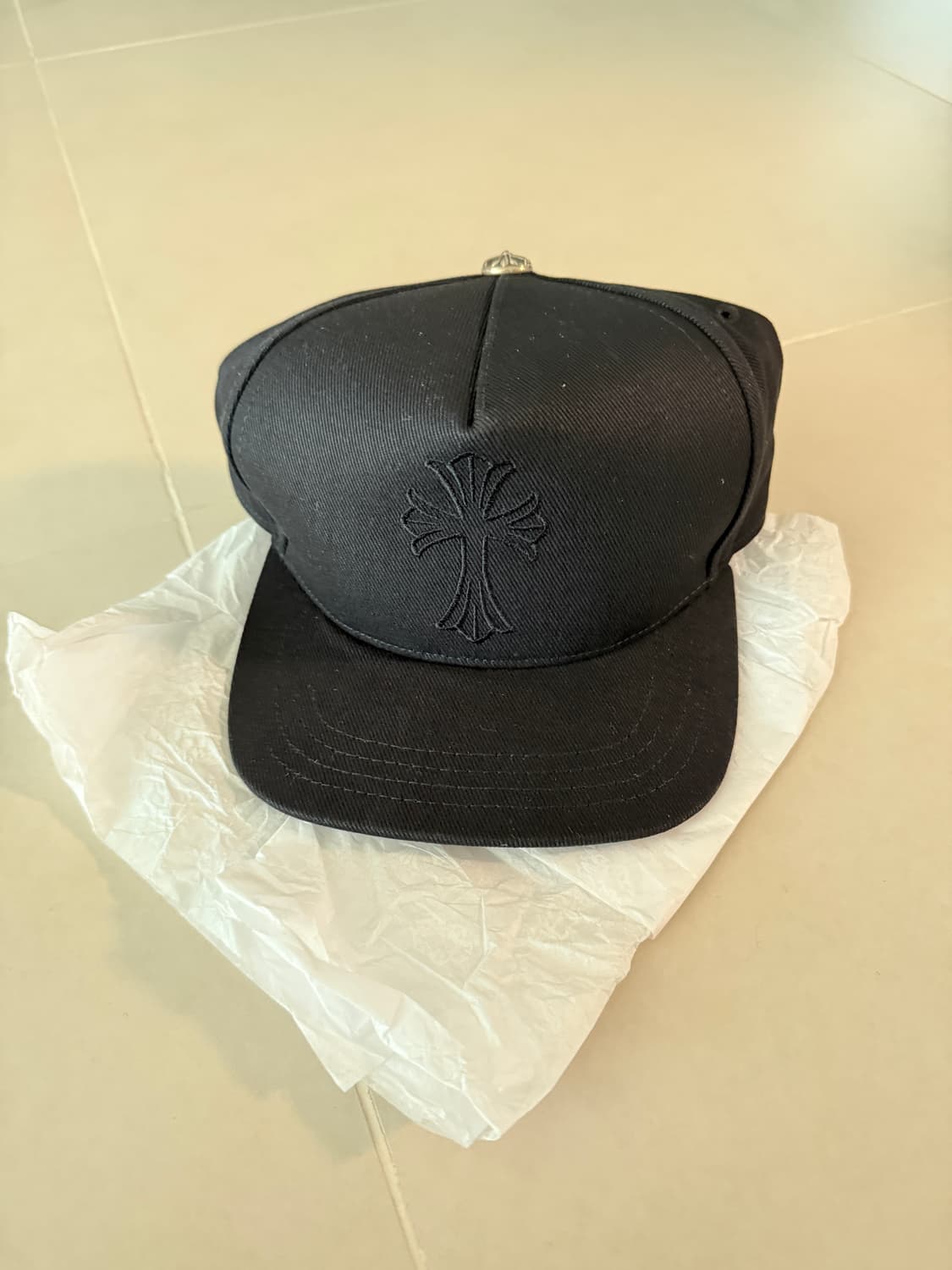 [OS] 크롬하츠 크로스 베이스볼 캡 모자 블랙 상품이미지1