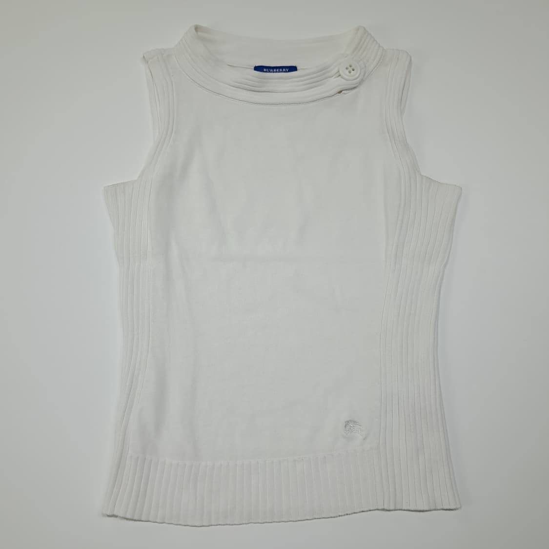 CL862 S 버버리 00s 블루라벨 하이넥 슬리브리스 니트 탑 상품이미지1