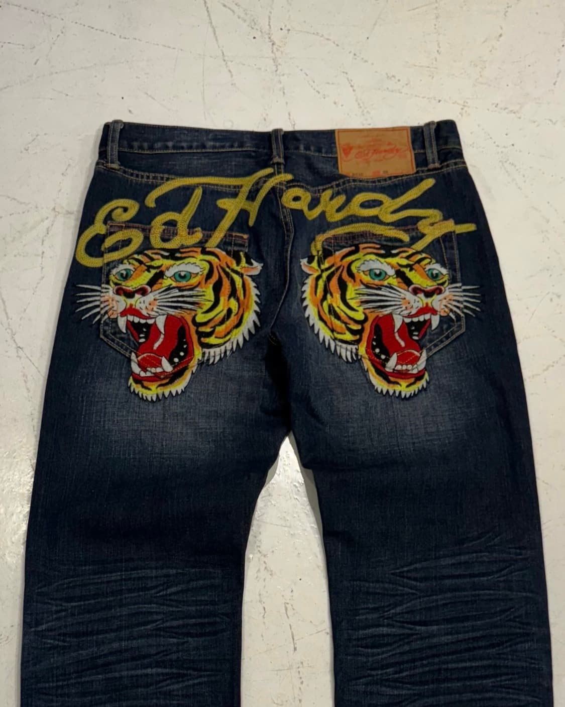 에드하디 호랑이자수 워싱 데님팬츠 상품이미지2