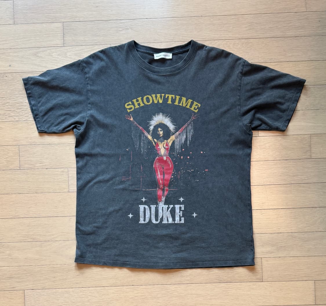 DUKE x dexter 워시드 그레이 반팔티셔츠 상품이미지1