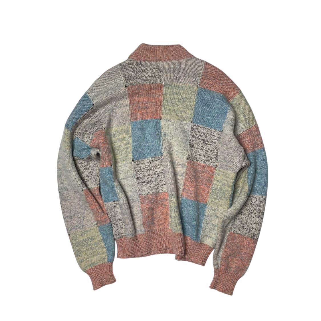 80's 지아니 베르사체 구멍 디테일 파스텔 블럭 니 상품이미지5