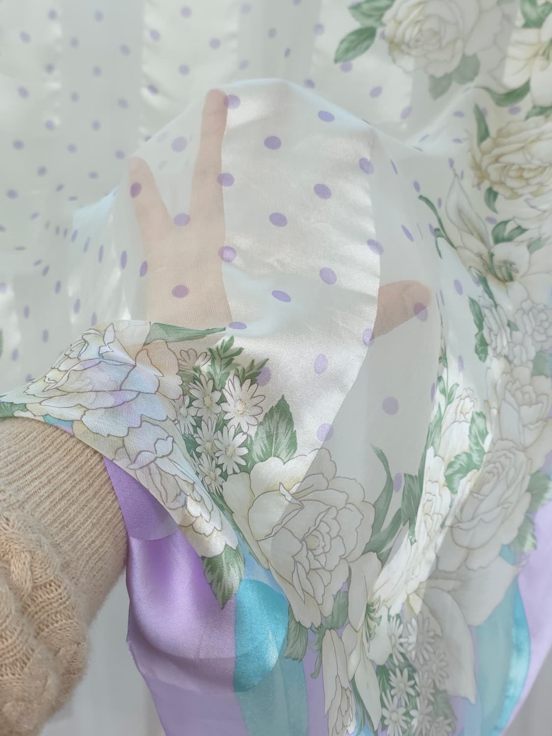 란셀 실크스카프 상품이미지3