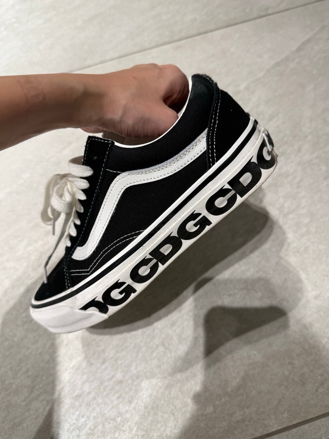 꼼데가르송 반스 올드스쿨 245 사이즈 cdg x vans otw old 상품이미지4