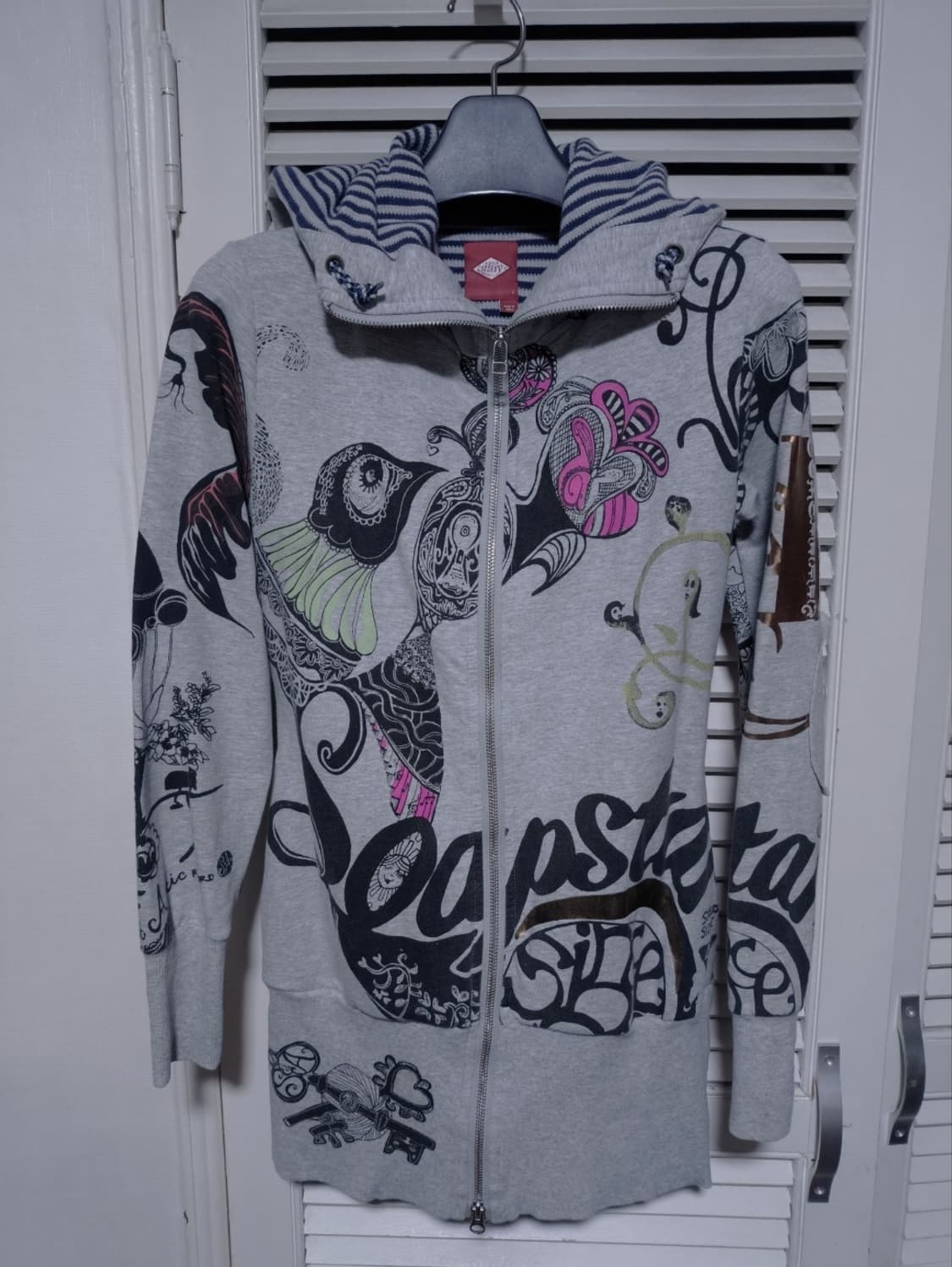 S 오일릴리 그래픽 후드집업 상품이미지1