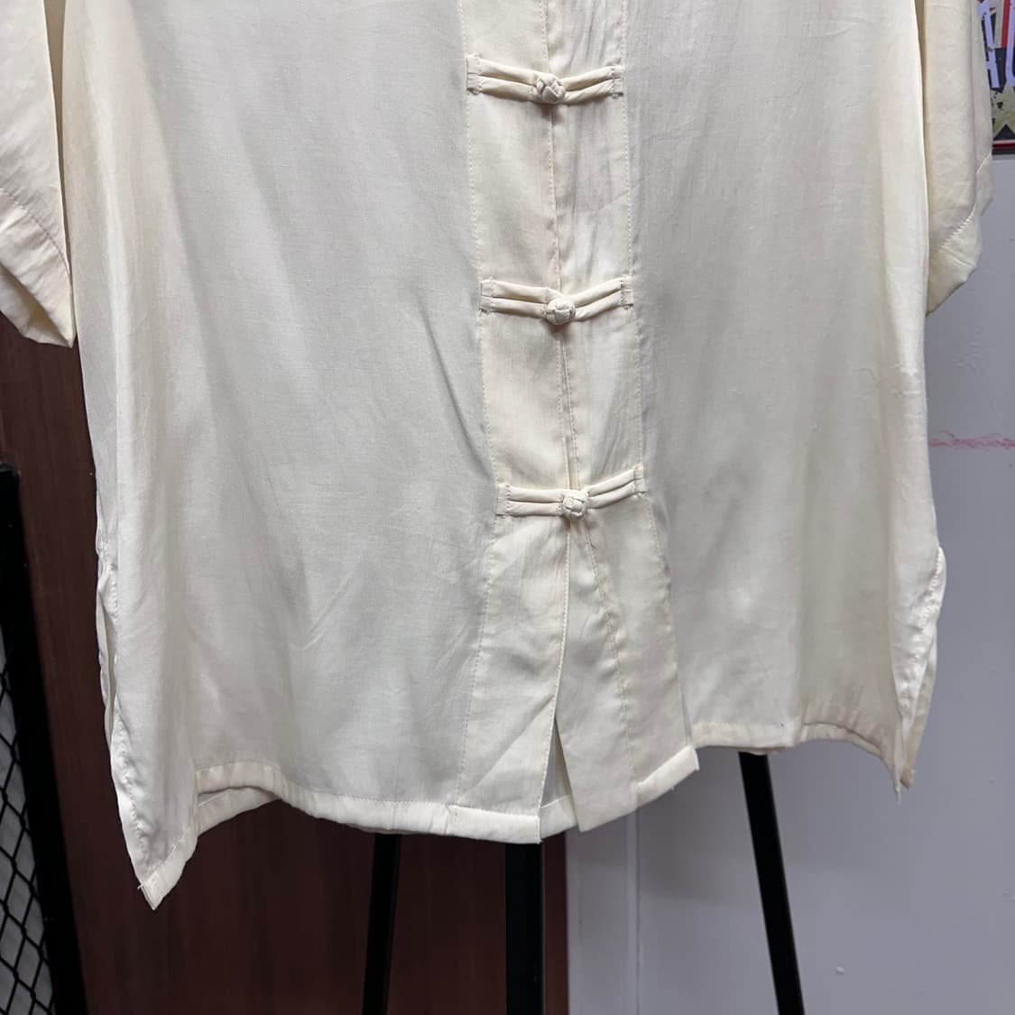 China Frog Button Loose Fit Shirt 상품이미지4