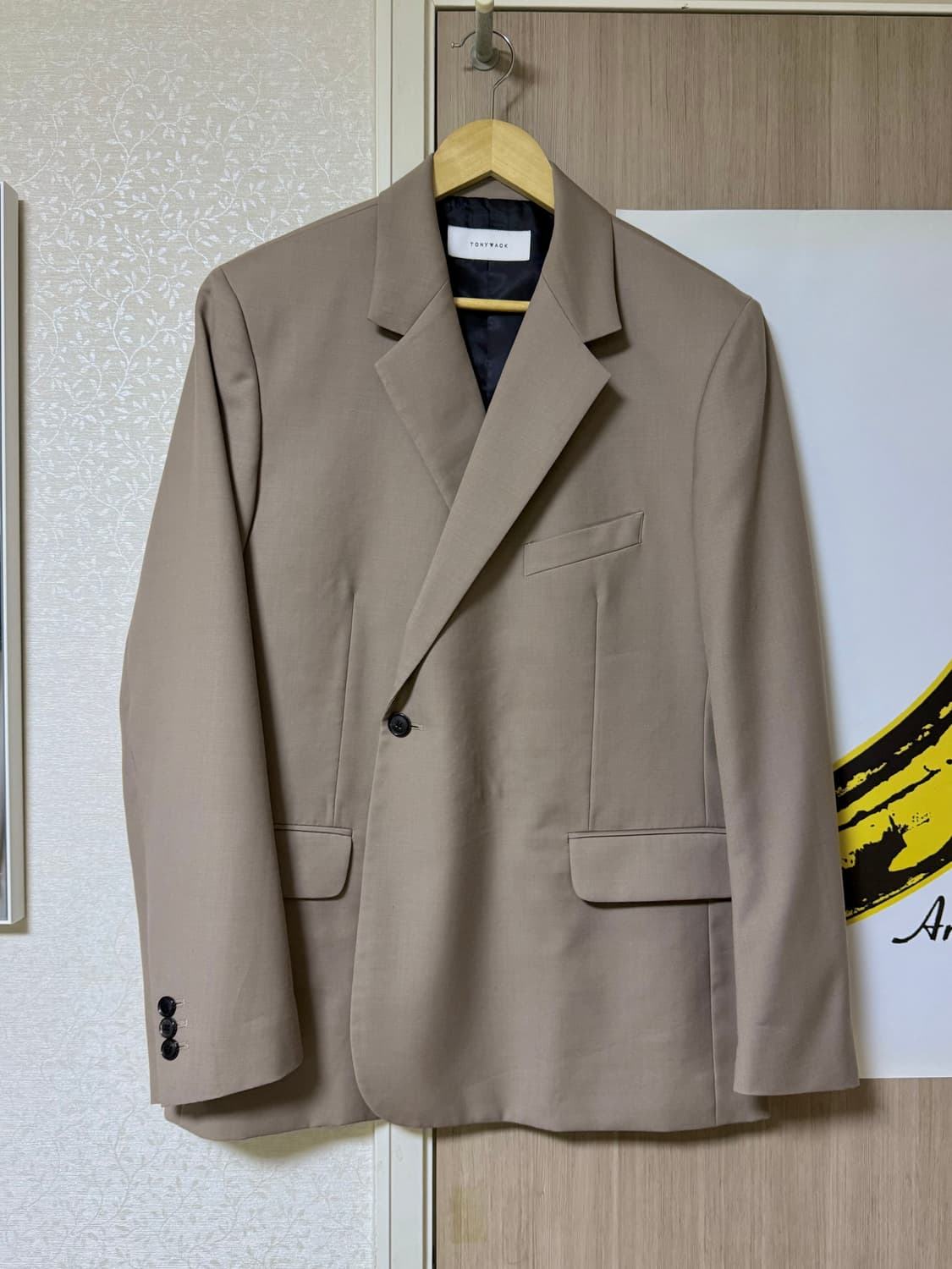 토니웩 하프 더블 블레이저 머스크 베이지 M 사이즈 상품이미지1
