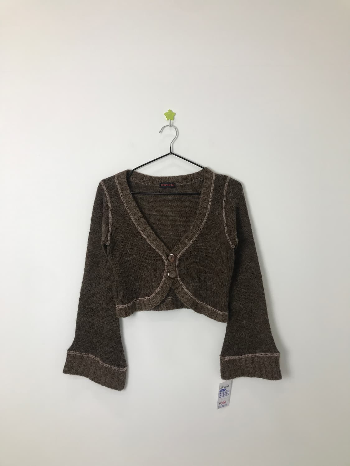 Jpn Bell Sleeve Cropped Knit Cardigan 상품이미지3