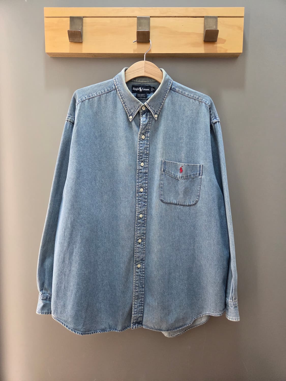 폴로 데님 빅셔츠 XL 상품이미지1