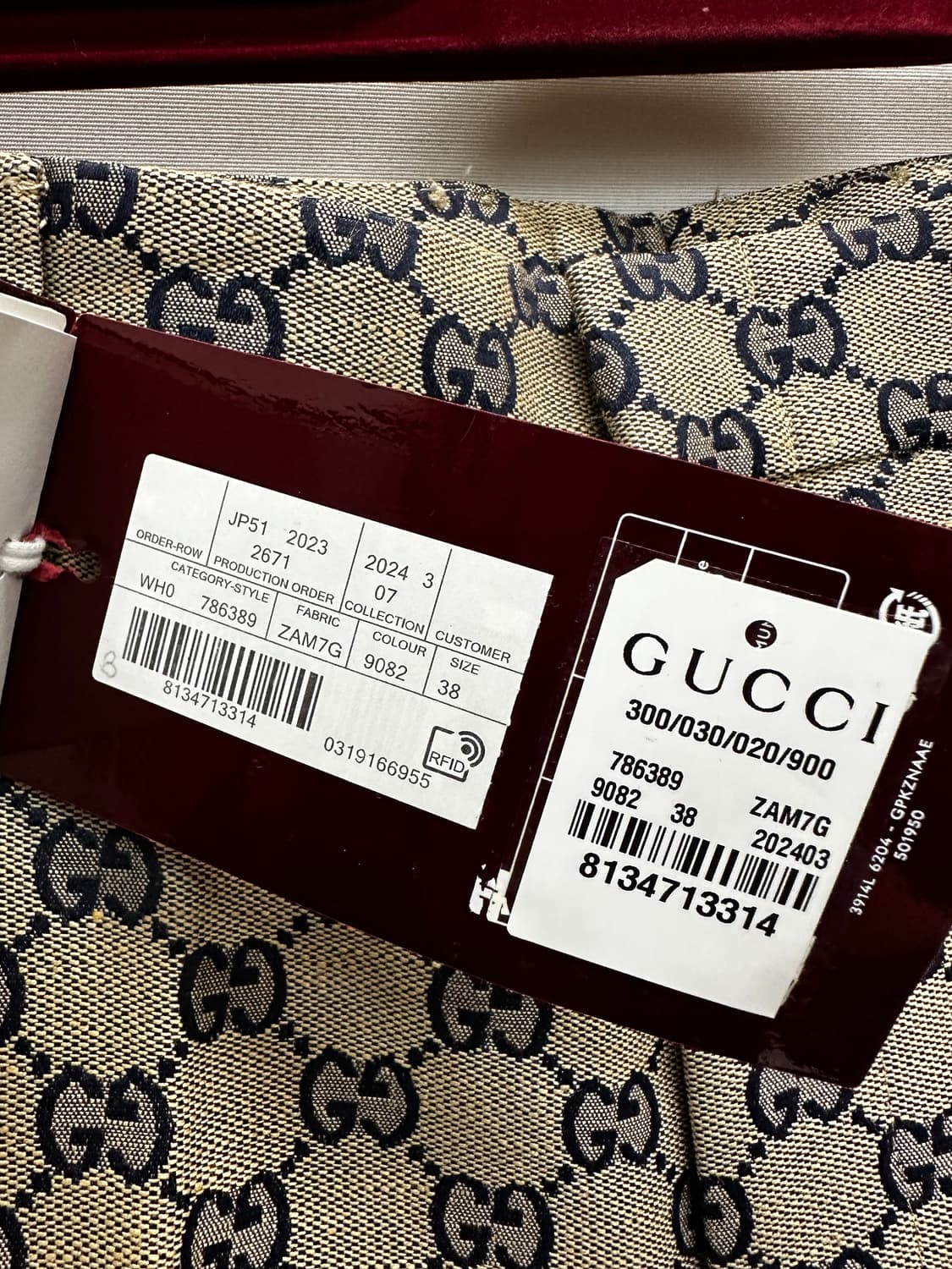 구찌 GG 모노그램 스트레이트 팬츠 (27)  상품이미지7