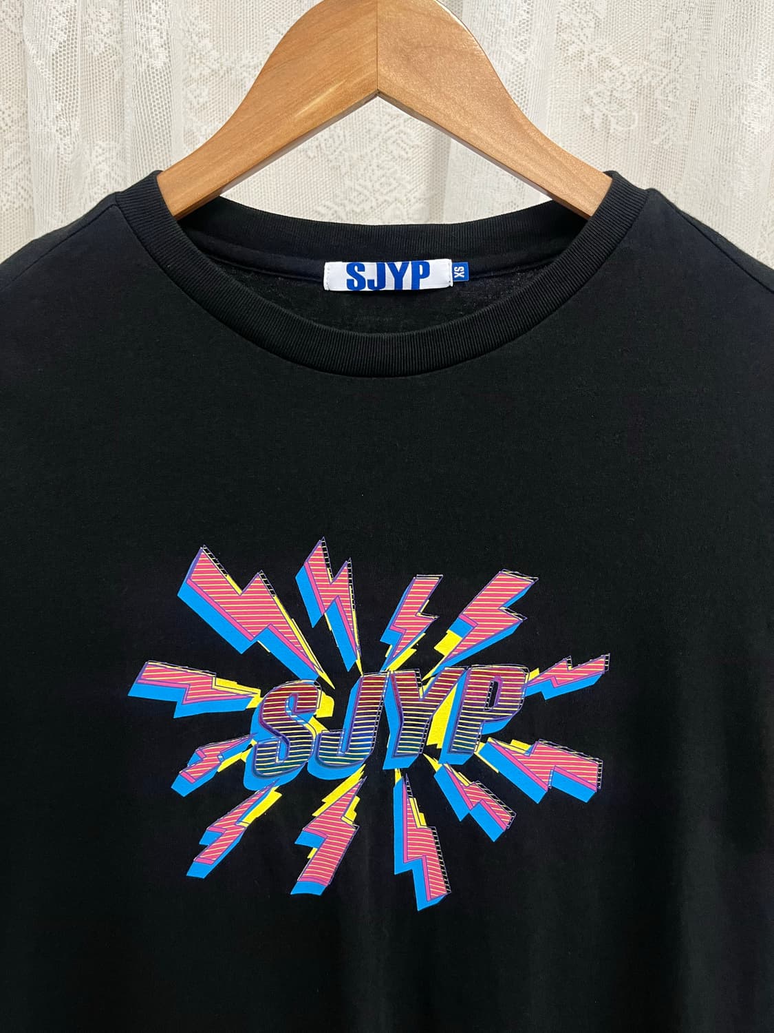 XS) 한섬 SJYP 오버핏 반팔 티셔츠 상품이미지2