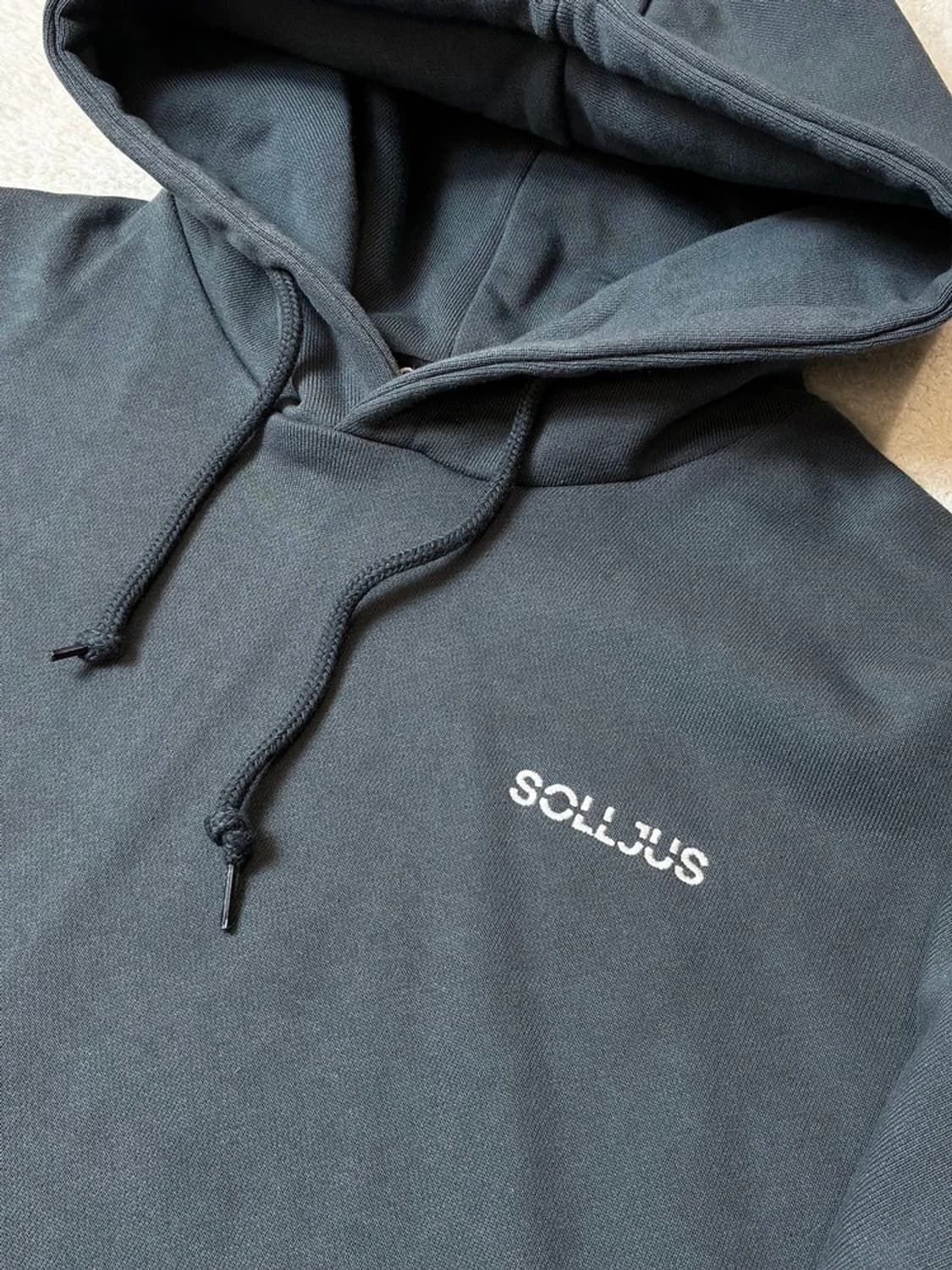 Solljus 헤비코튼 자수 오버핏 로고 후드티 PN6677 상품이미지6