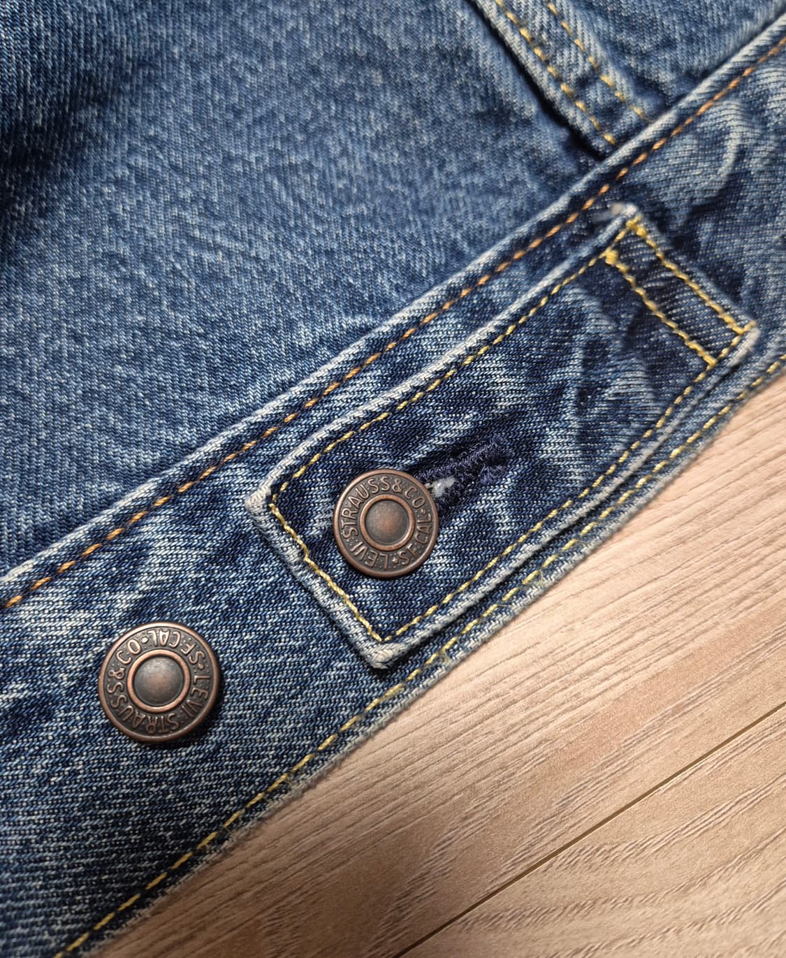 리바이스 / 타탄체크안감 기모 트러커 / XL 상품이미지7