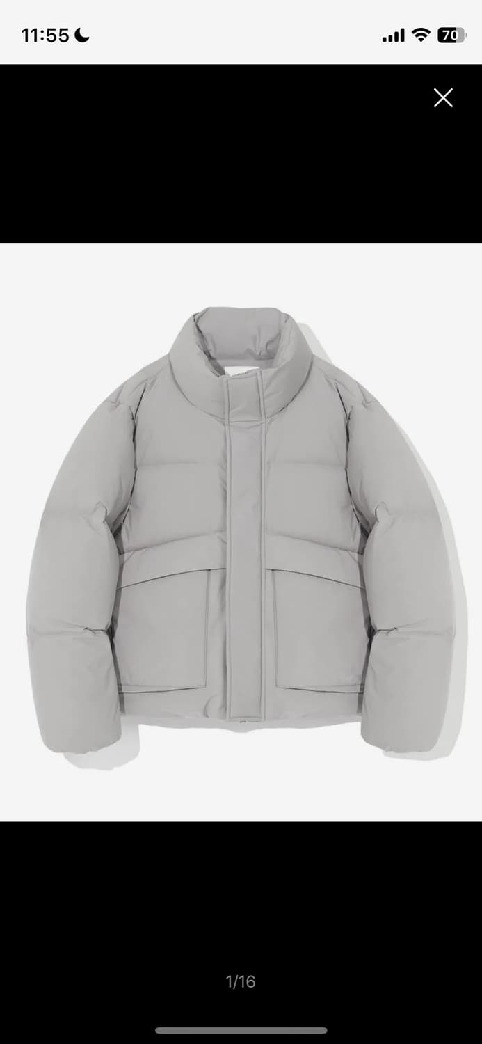 코드그라피 그레이 숏패딩 XL 상품이미지5