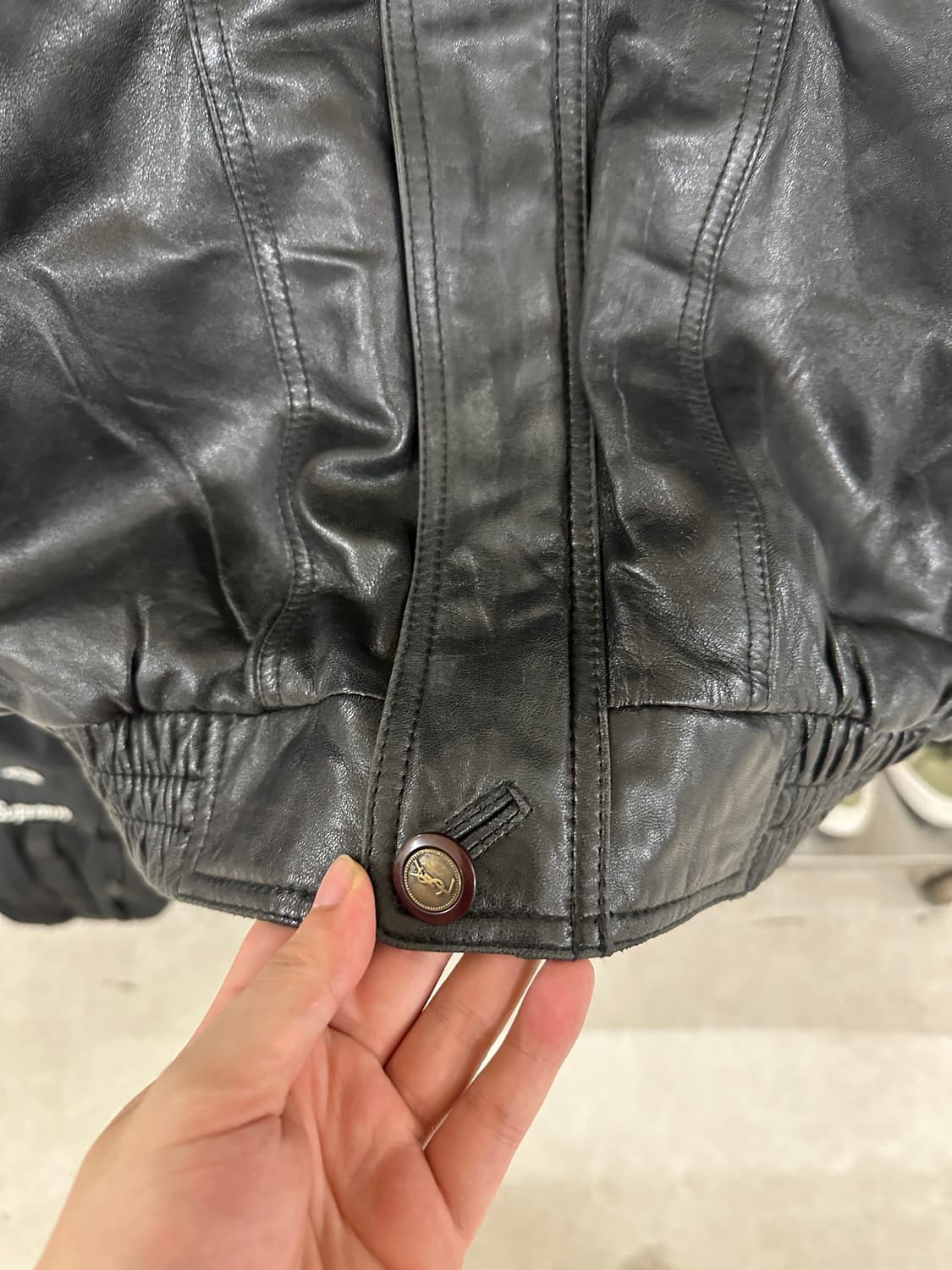 YSL 90s Sheepskin leather blouson 상품이미지4