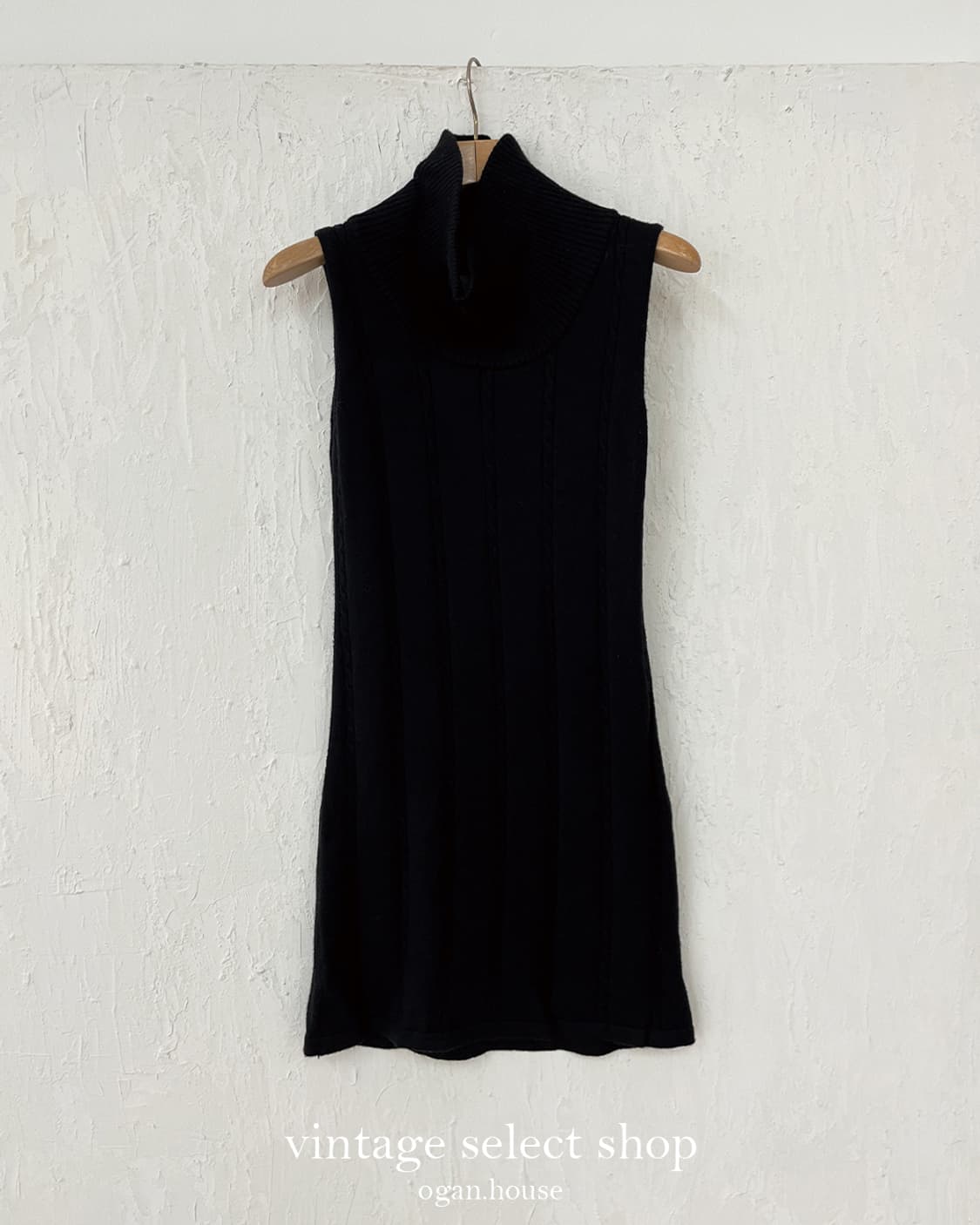 vintage turtleneck sleeveless knit top 상품이미지5