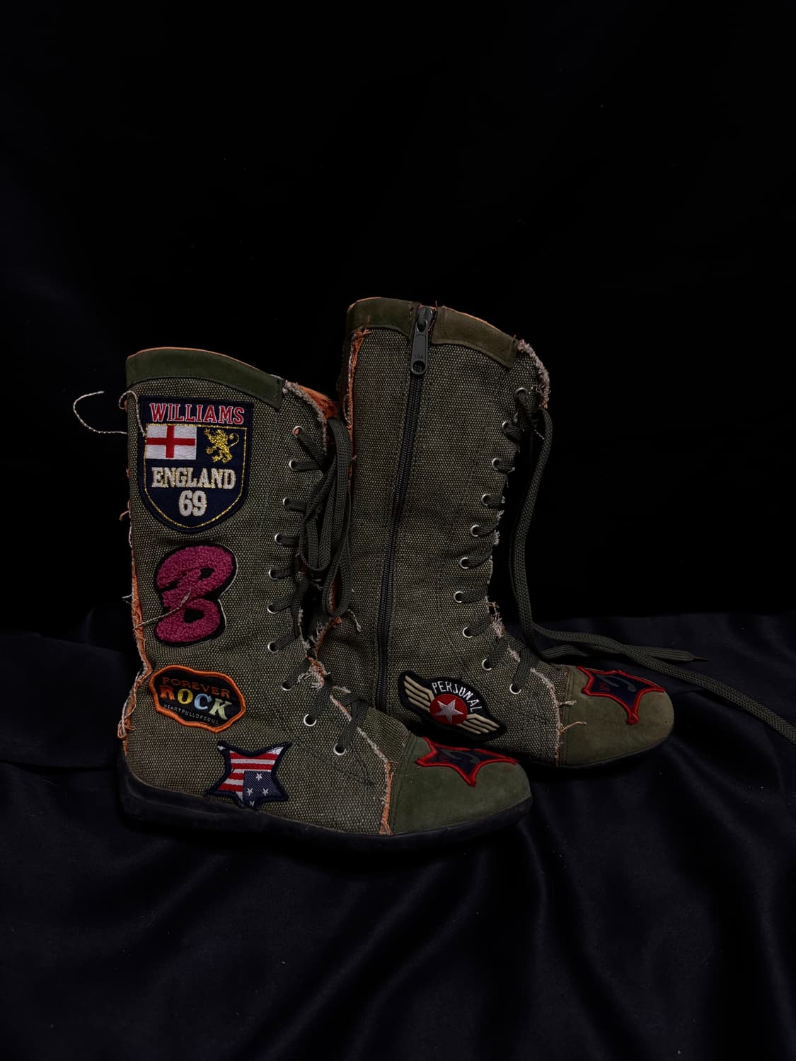 “Unknown” 00’s Kitsch Rare Design Khaki  상품이미지3