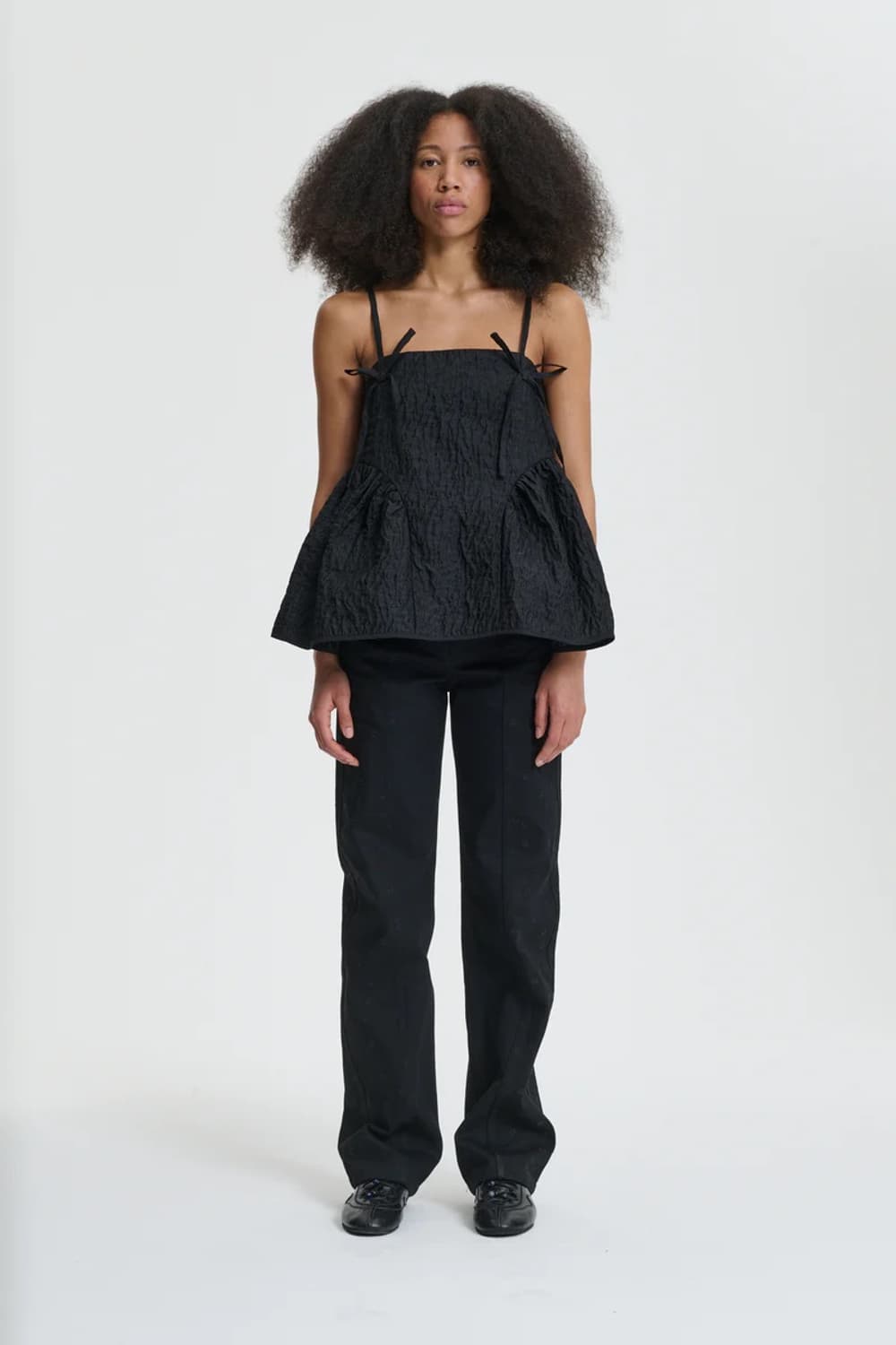 [6,8]세실리에 반센 AKIRA 슬리브리스 탑/블랙 상품이미지3