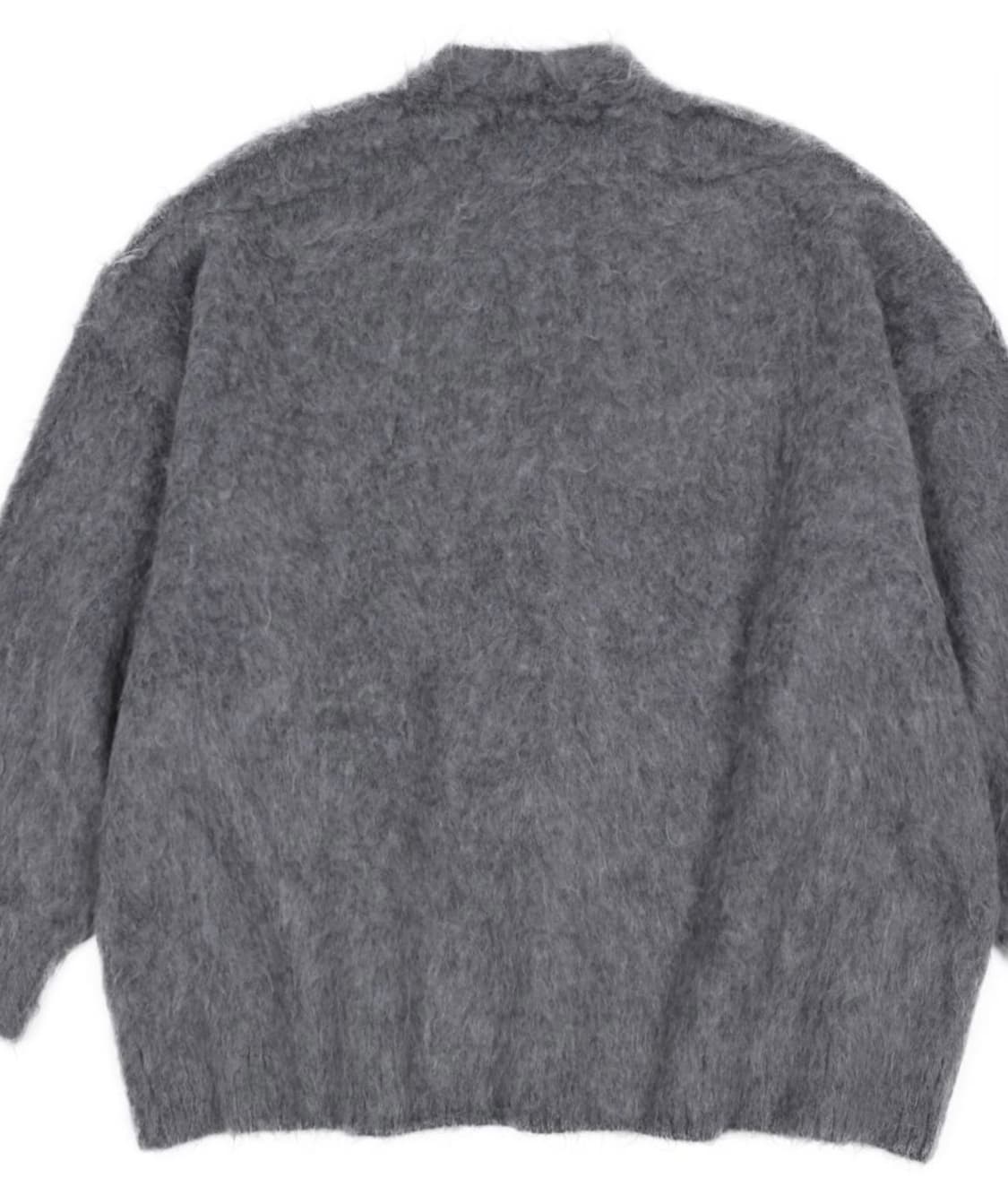 ASURA HAIRLY BRUSH MIDI CADIGAN GREY 상품이미지6