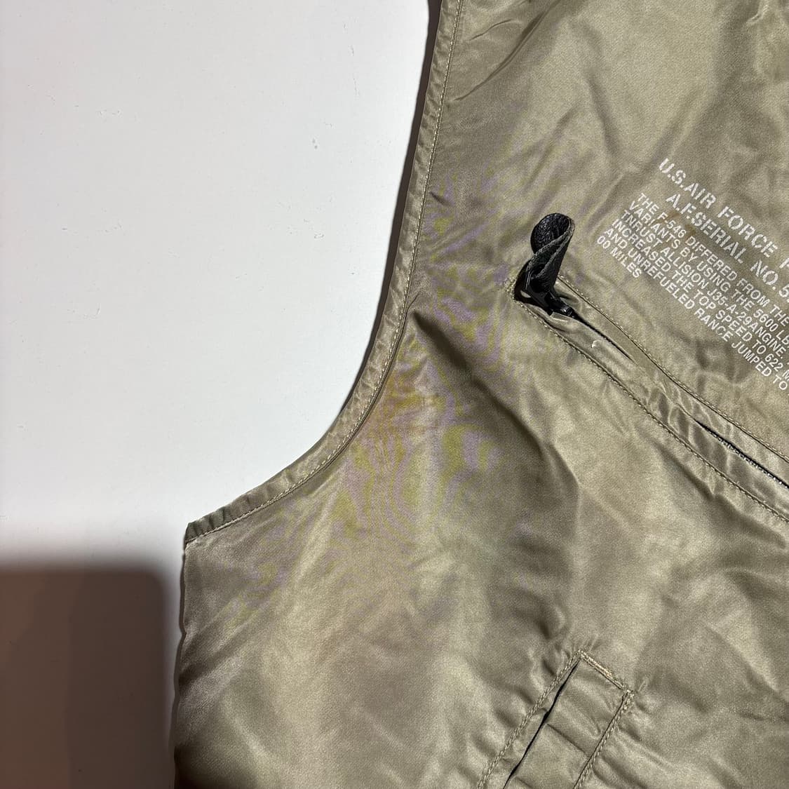 U.S. AIR FORCE 무드 빈티지 나일론 베스트 상품이미지6