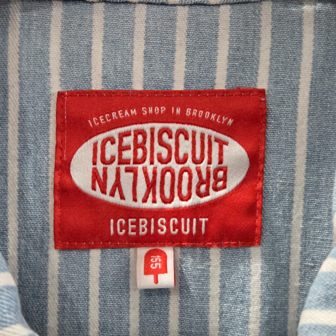 아이스비스킷 키즈 스트라이프 데님자켓 155 상품이미지3