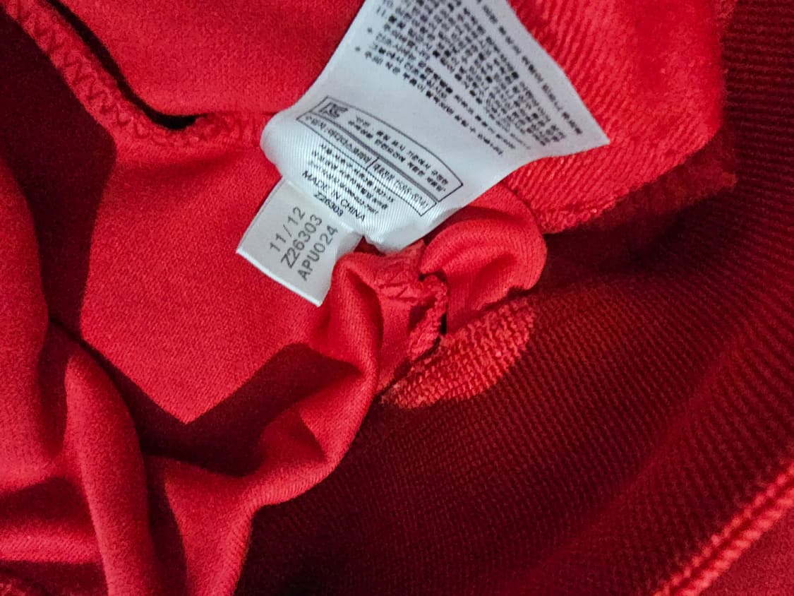 아디다스 AC밀란 빨검 레드 트랙탑 져지집업 100/L 상품이미지6