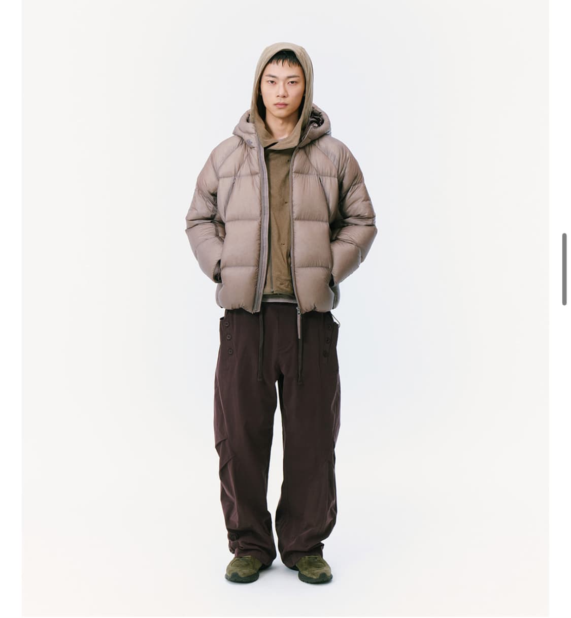 [1] 산산기어 셰이드 푸퍼 자켓 패딩 애쉬 핑크 상품이미지2