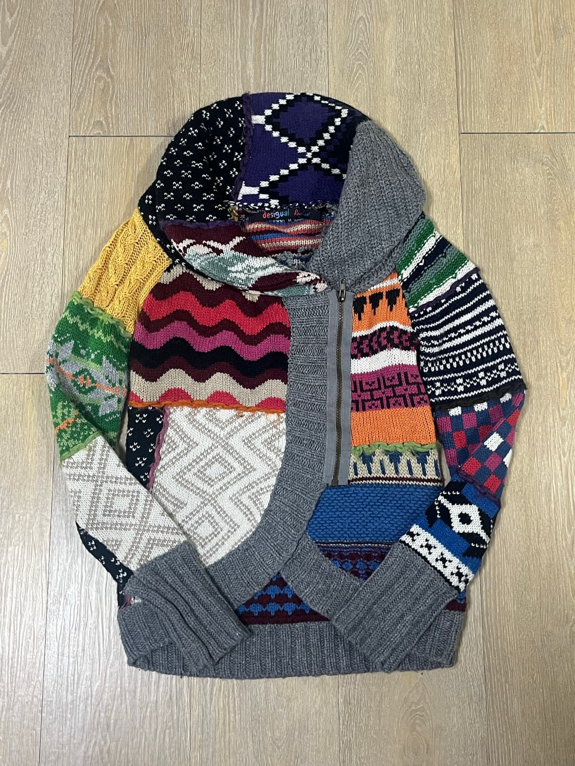 데시구알(Desigual) 패치워크 가디건 상품이미지2