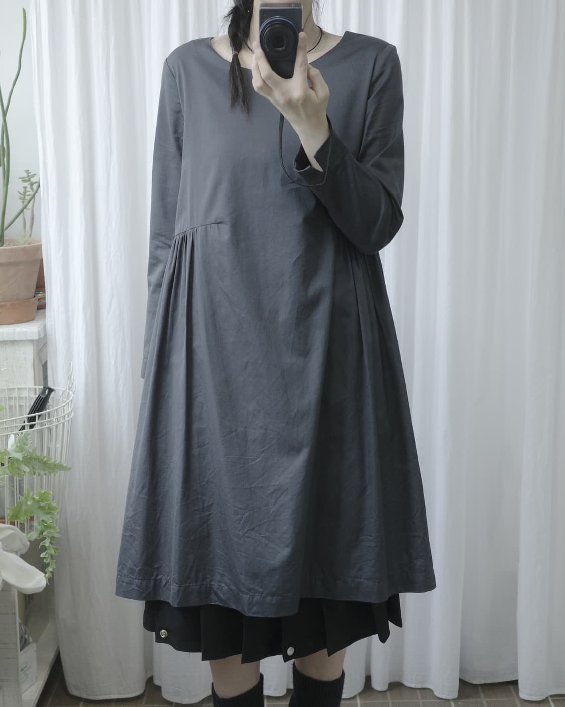 shining navy dress 상품이미지6