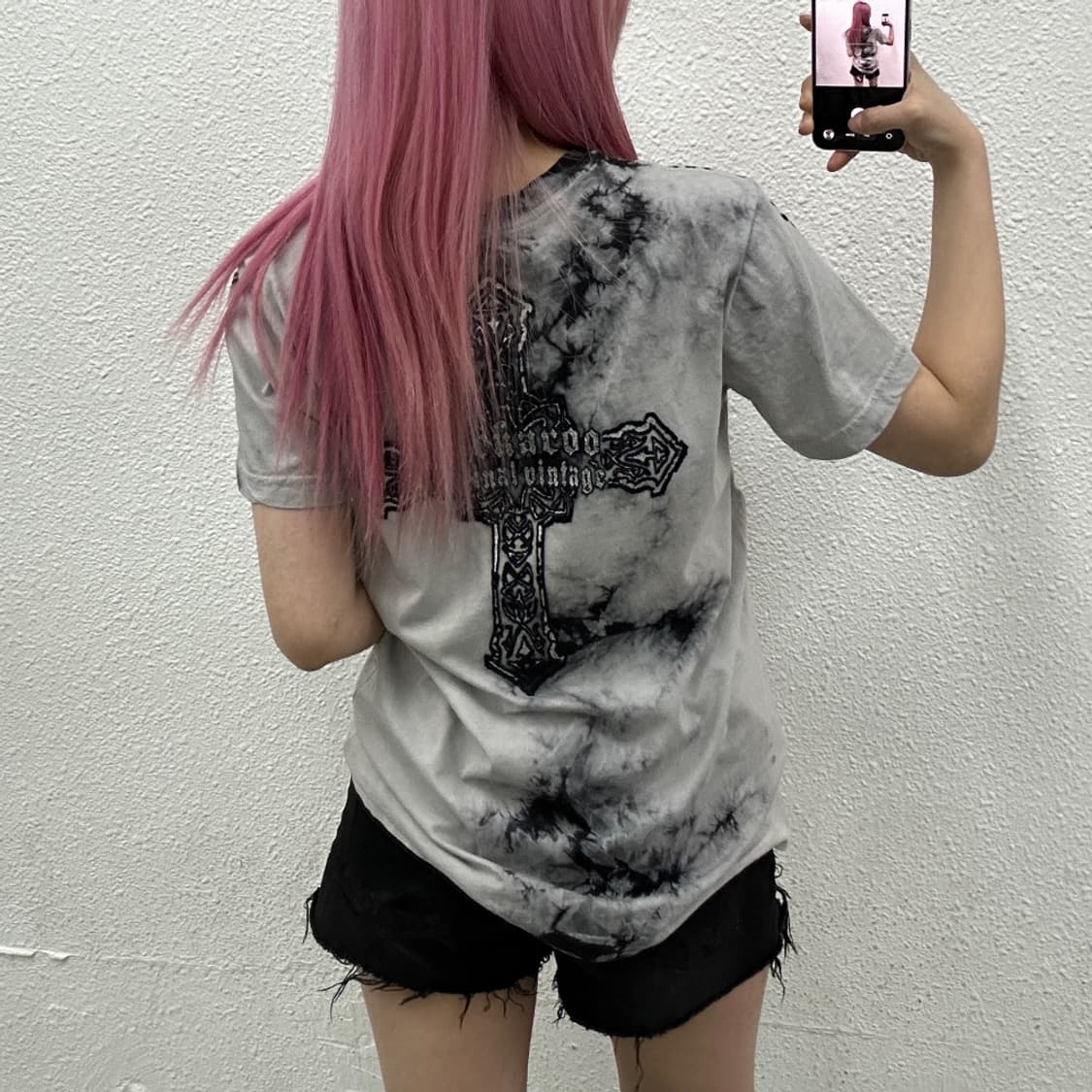 버커루 윙스 프린팅 그레이 반팔티 L 상품이미지2