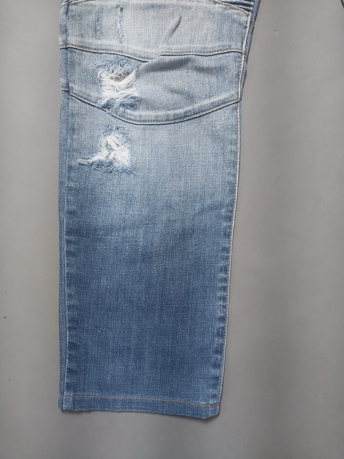 [32] 발망 그라데이션 워싱 디스 바이커진 청바지 상품이미지3