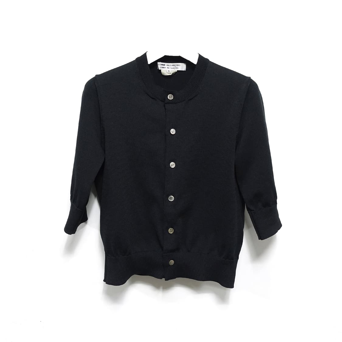 COMMEDESGARCONS 꼼데가르송 하프 슬리브 반팔 니트 가디건 상품이미지1