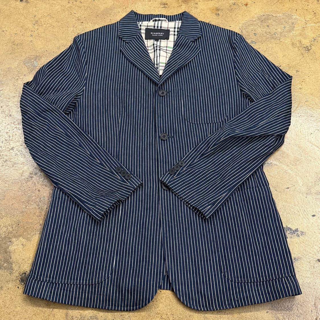 [정품/L] 버버리 블랙 라벨 스트라이프 자켓 b14 상품이미지2