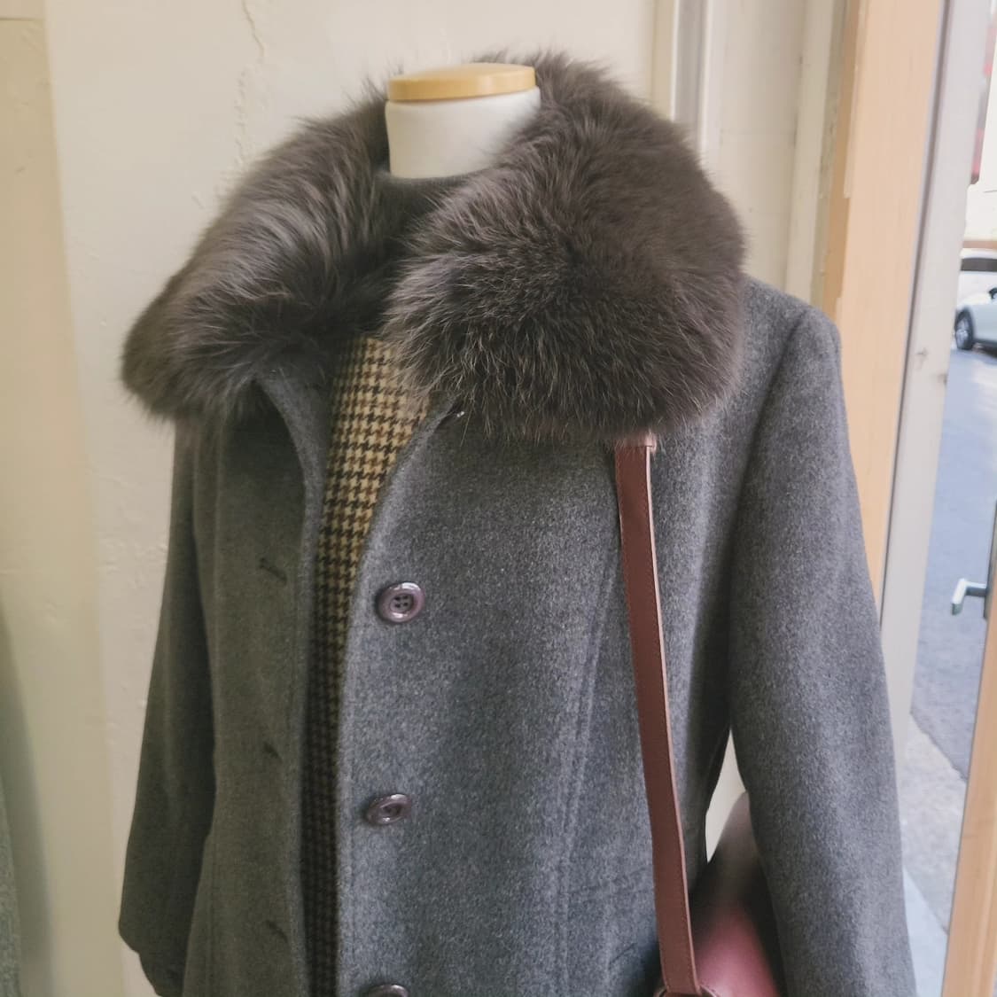 블루폭스퍼 앙고라 코트 상품이미지6