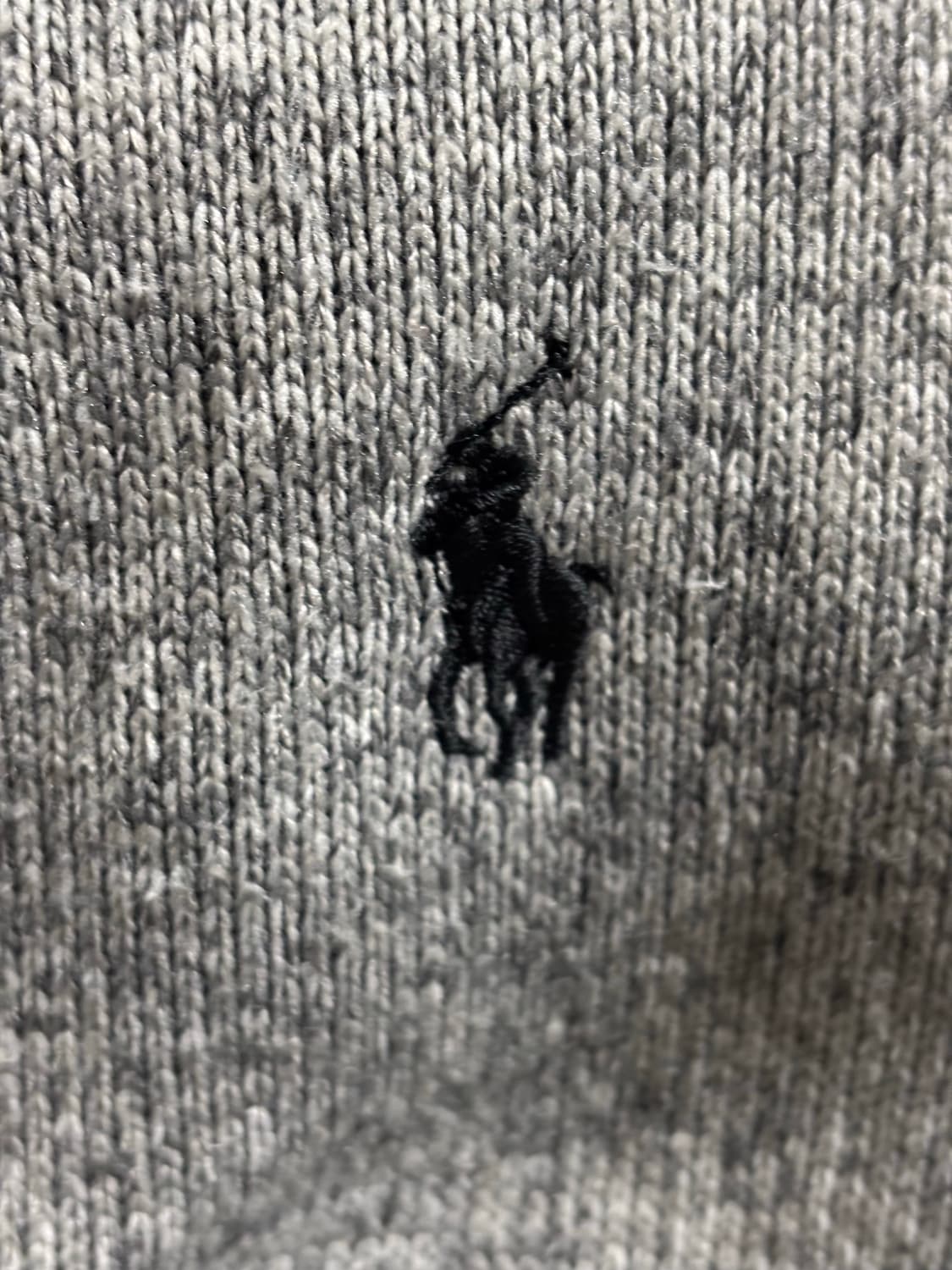 폴로 신형 기모플리스 풀집업자켓XL/110/라이트그레이 상품이미지6