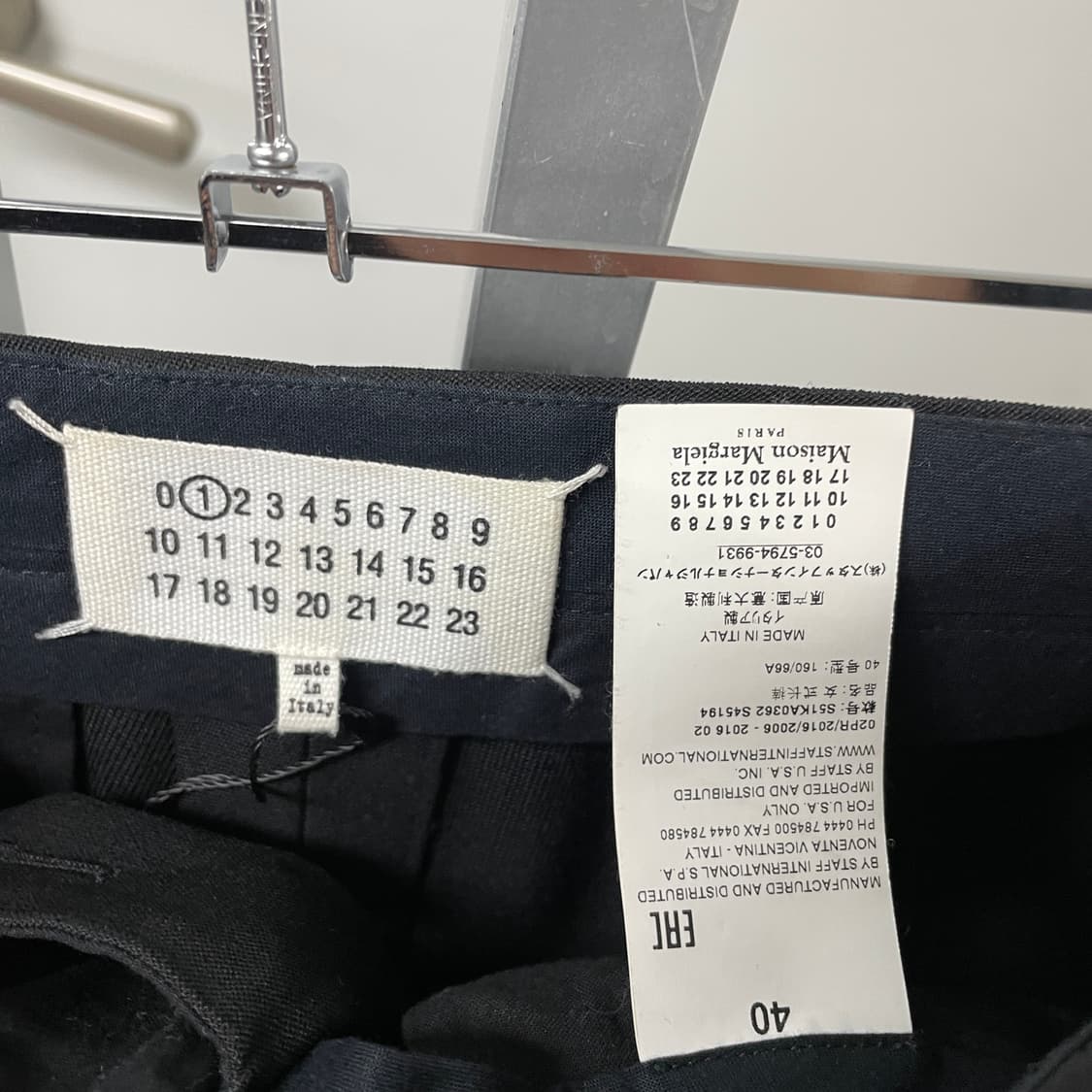 마르지엘라 블랙 슬랙스 40(W) 상품이미지5