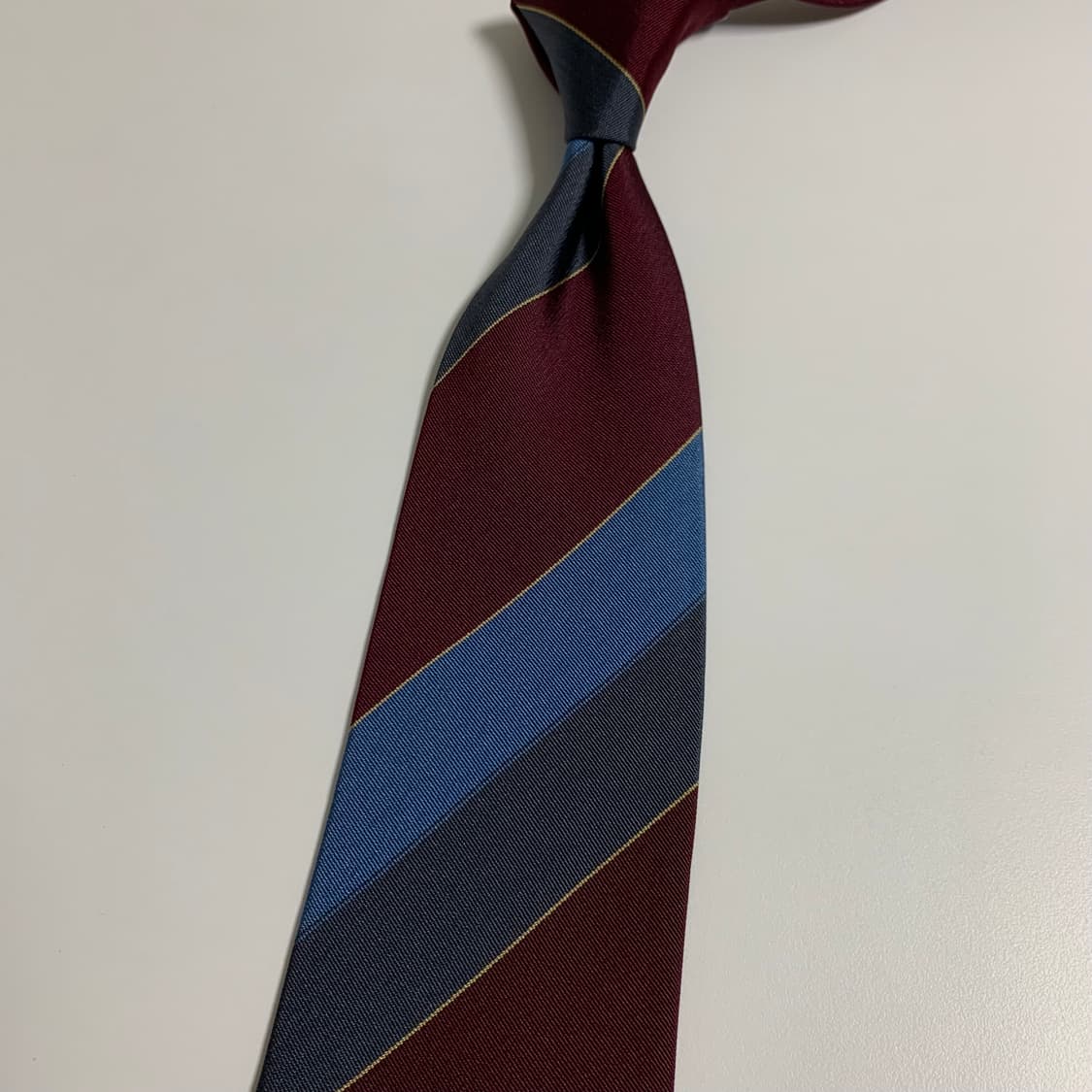 랑방(LANVIN) 레지멘탈 넥타이 명품 클래식정장 A+등급 8cm 상품이미지9