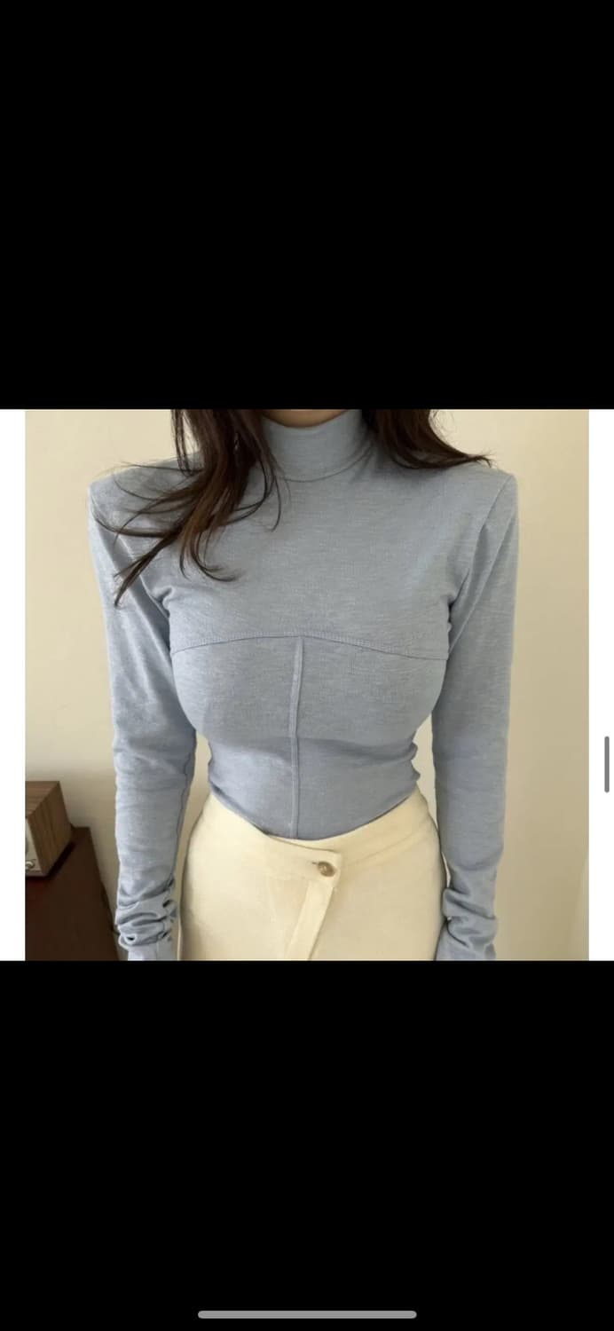 탑드레싱 클로즈 폴라티 - 아이, 스카이블루 상품이미지1