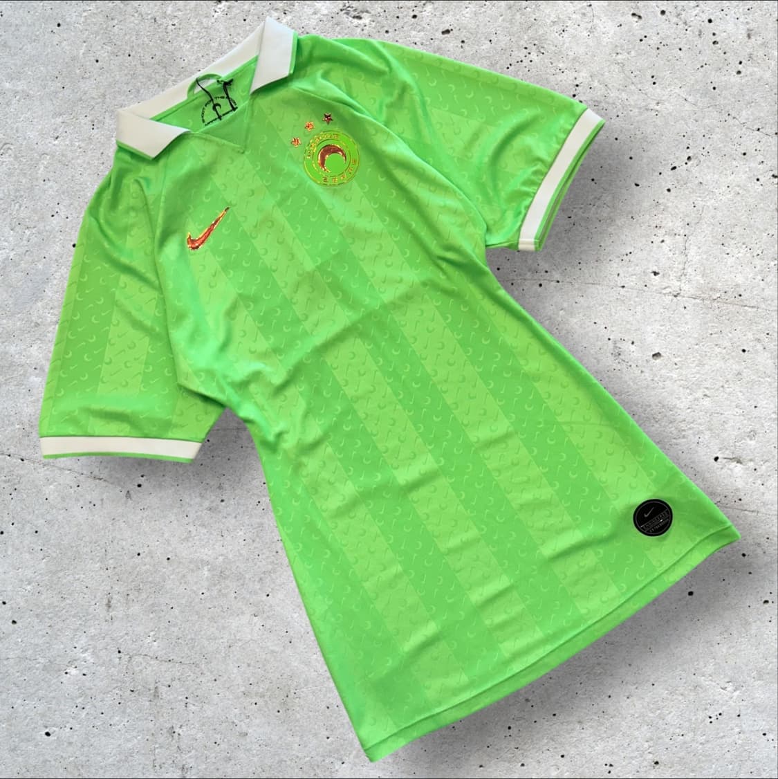 [XS] 나이키 x 마틴세르 유니폼 형광 그린 원피스 D293 상품이미지2