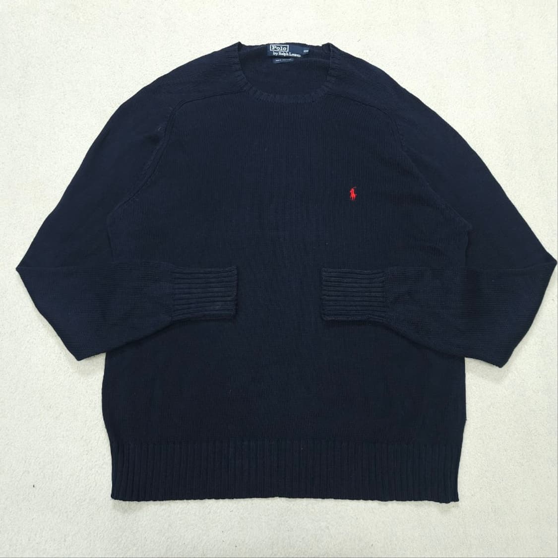 폴로 랄프 로렌 코튼 니트 105 네이비 상품이미지2