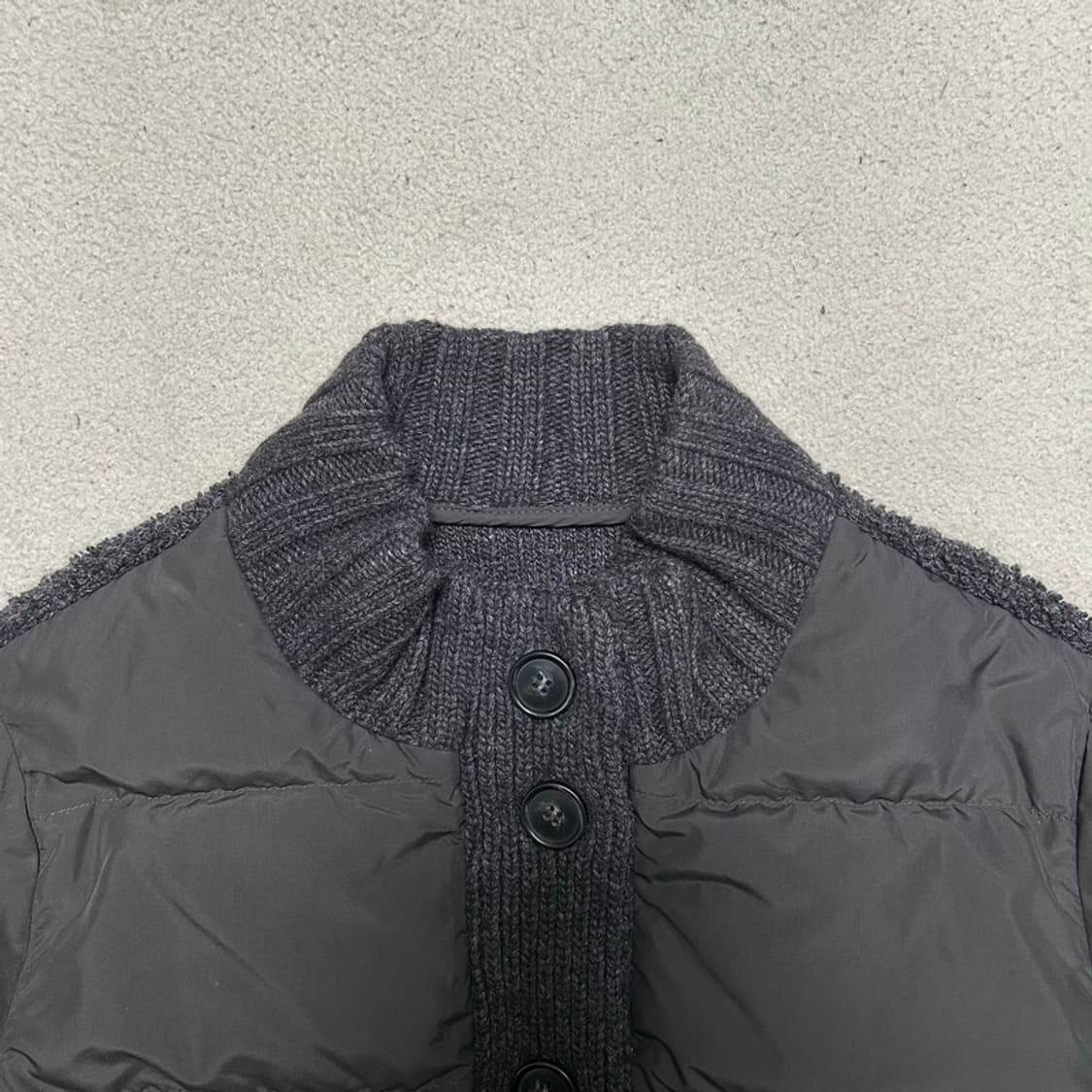 베네통 뜨개 자수 니트 패딩 42 상품이미지3