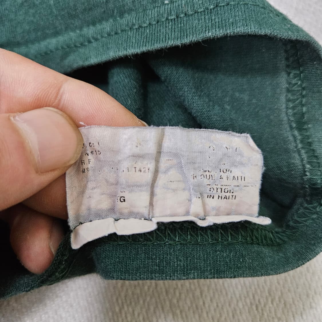 XL 챔피온 그린 반팔 티셔츠 0313Y 상품이미지4