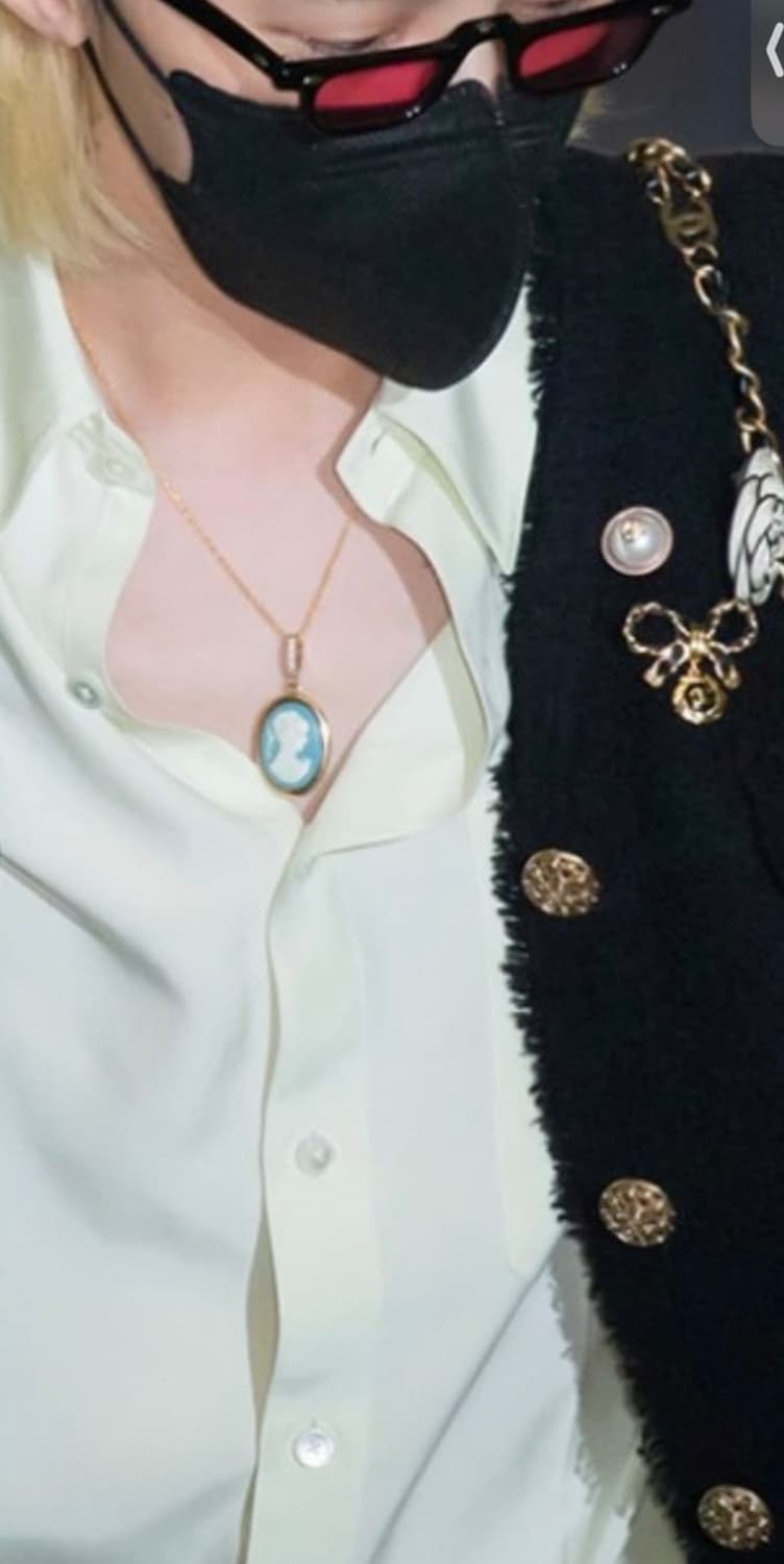 지드래곤착용) 까메오 펜던트 목걸이 상품이미지2