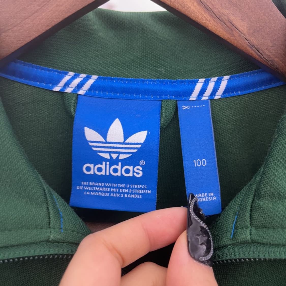 아디다스 유로파 Y2K 90's 딥그린 져지 집업 100 C08645 상품이미지5
