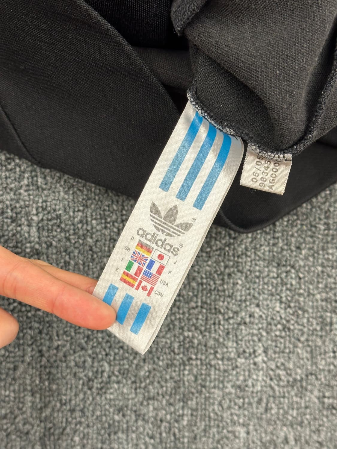 95)아디다스 블랙 트랙탑 저지 상품이미지6