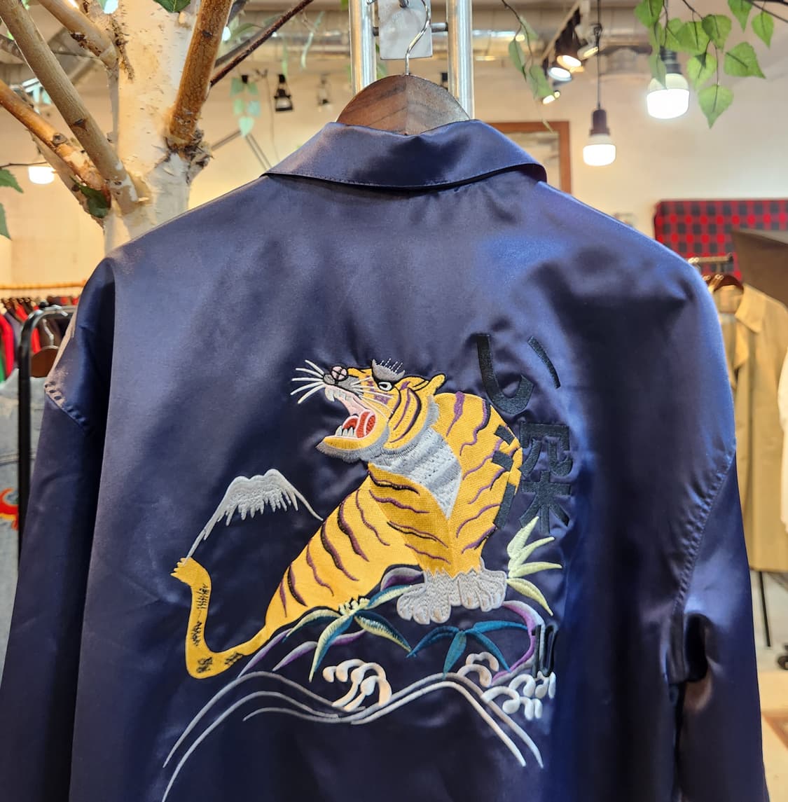 12DEAN 블랙라벨 타이거 자수 네이비 스카잔 상품이미지7